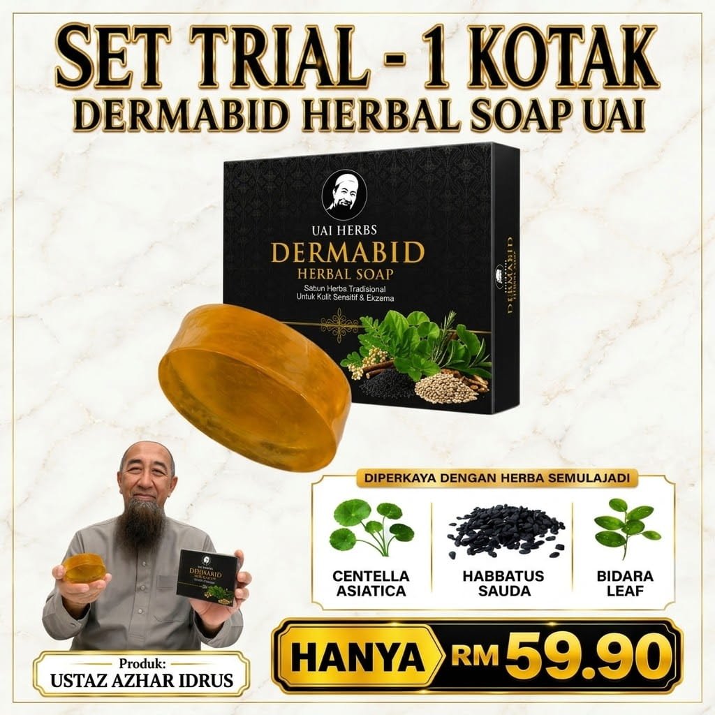 Set Trial 1 Kotak Dermabid Herbal Soap