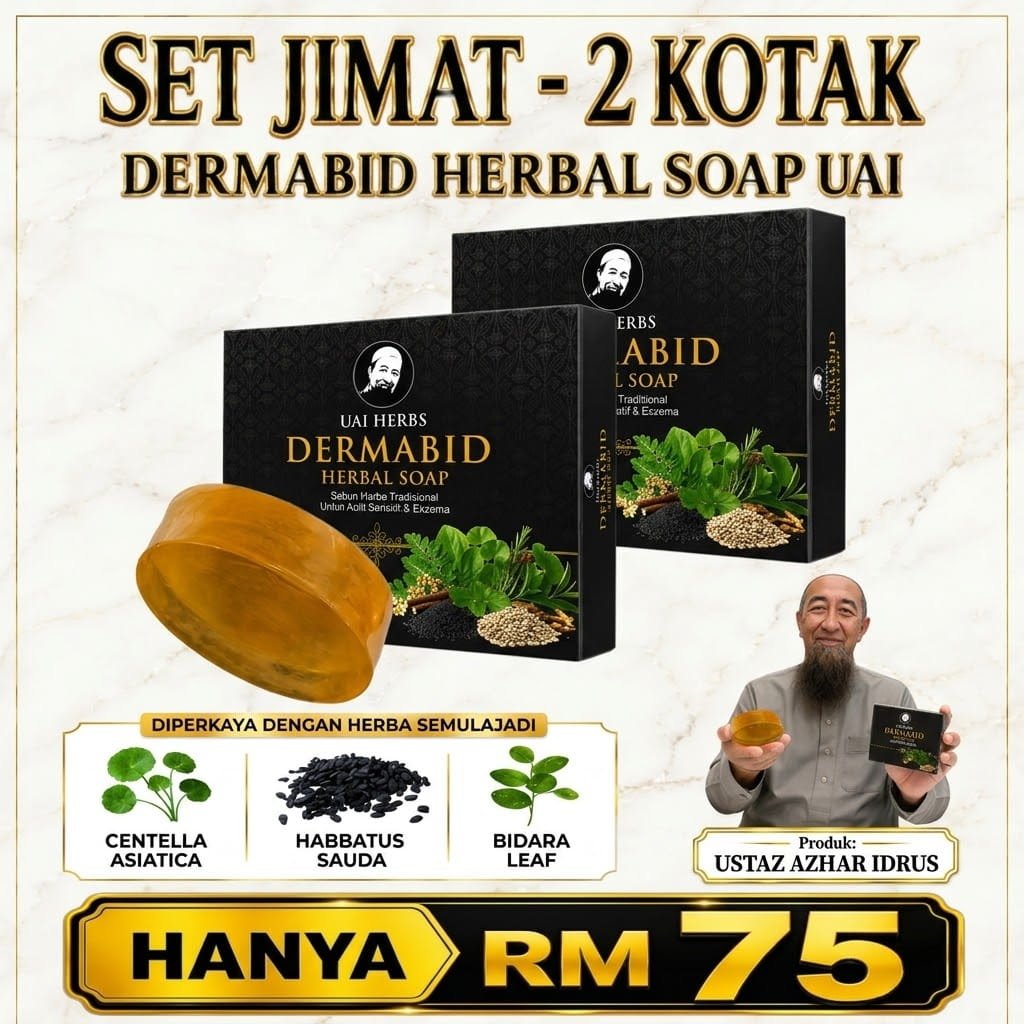 Set Jimat 2 Kotak Dermabid Herbal Soap